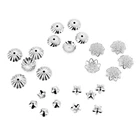 Колпачок для бусин из нержавеющей стали, 6, 8, 10 мм, 100 шт.лот