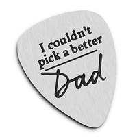 funny dad keychain from daughter son i couldnt pick a better dad guitar picks key chain men him husband daddy birthday gifts