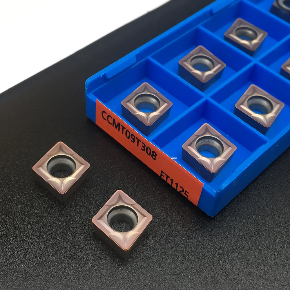 

10pcs/lot CCMT09T304 FT1125 CCMT09T308 FT1125 Milling Cutter Tool CNC External Turning Tool Hard Alloy Lathe Cutter Metal