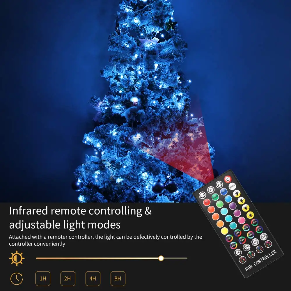 

Led Rgb Music String Lights Fairy Lights APP Control Bluetooth Outdoor IP65 Waterproof Led Lamp LED Light Strip Dream Color