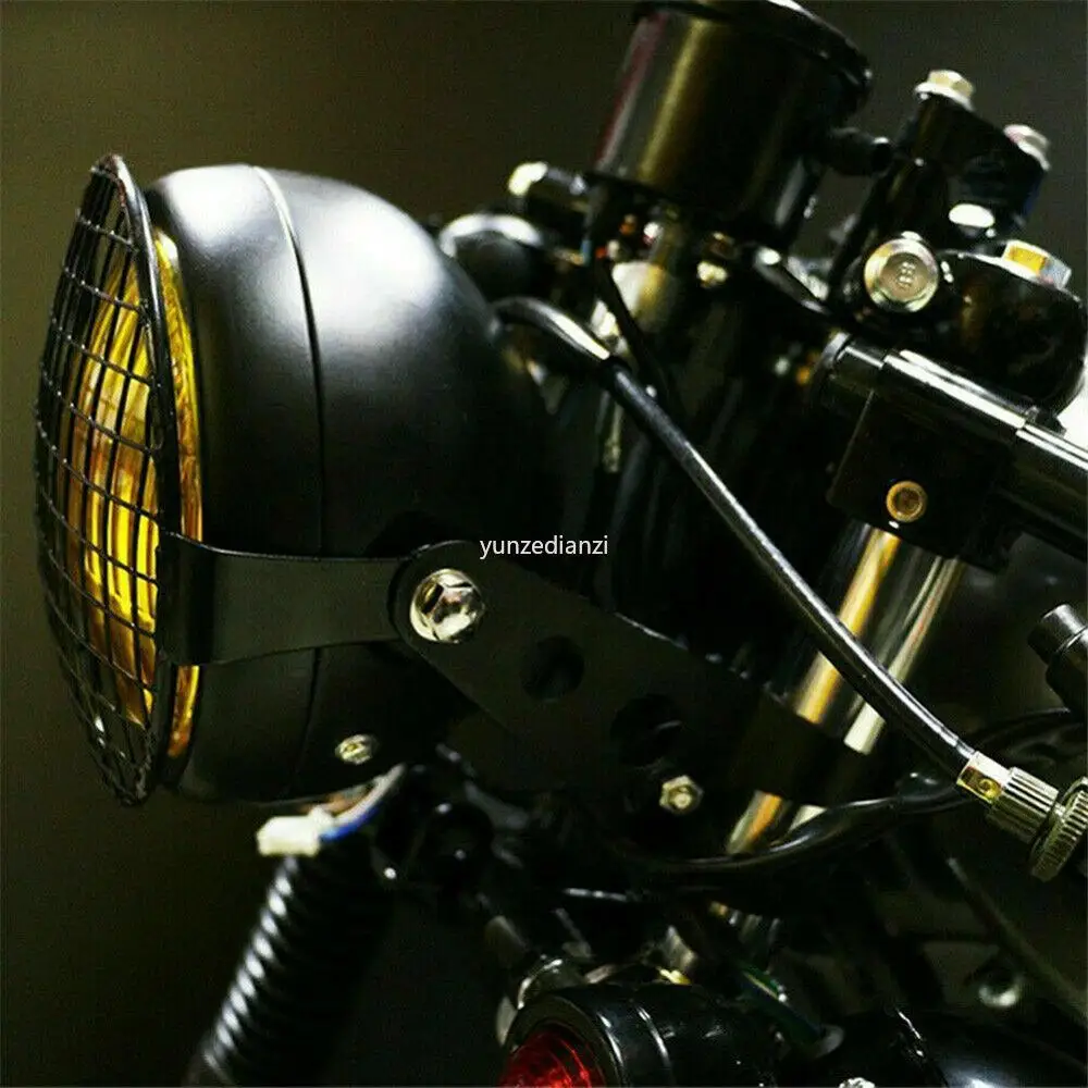 Универсальная сетчатая защитная маска для мотоциклетной фары в стиле ретро 7
