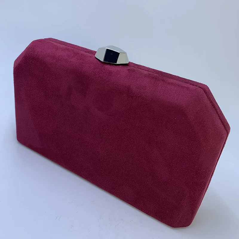 Dark wine red Nophia замшевые вечерние клатчи и вечерние женские сумки - Цвет: Dark wine red
