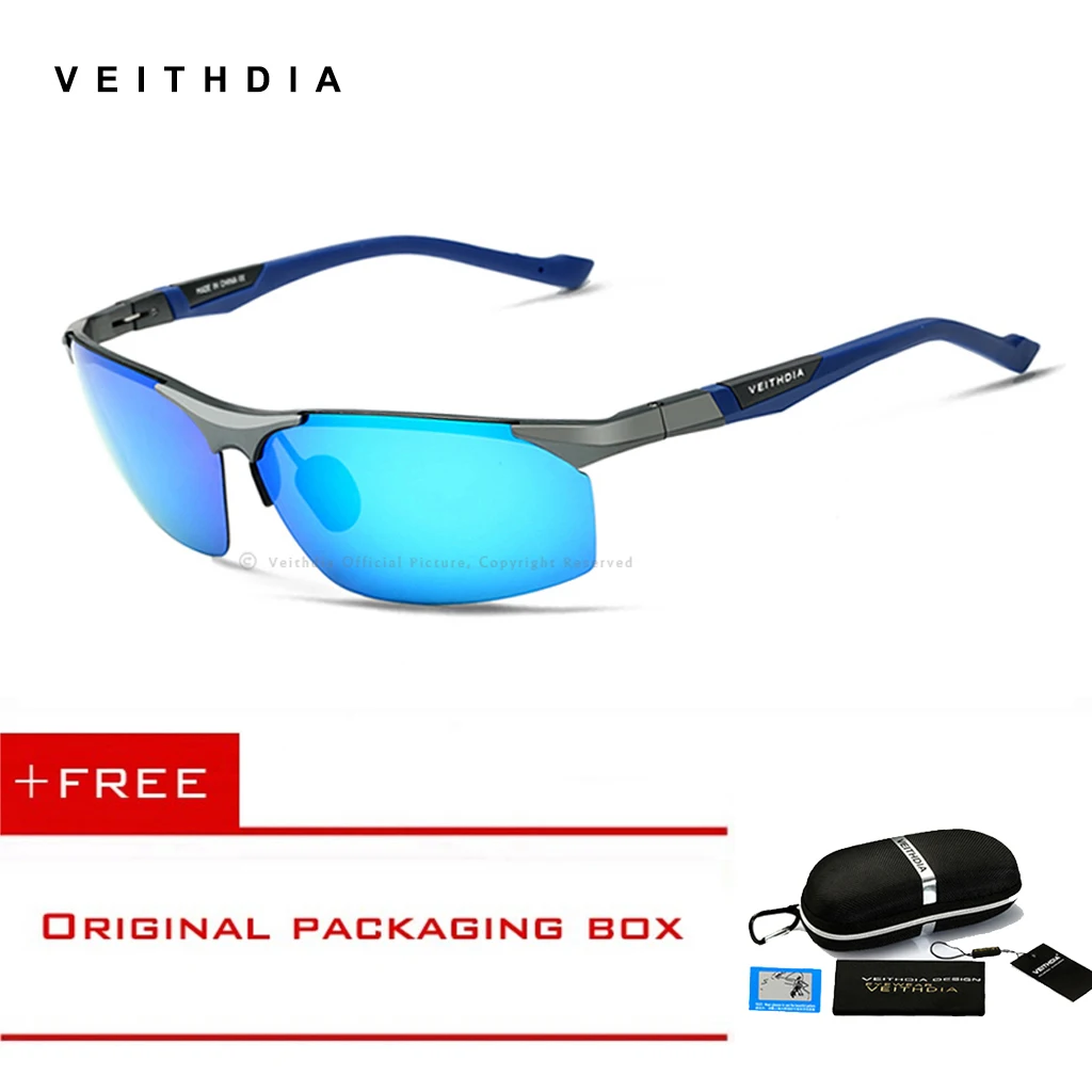 

Veithdia Sunglasses Aluminum Magnesium Polarized Men Coating Mirror Driving Sun Glasses oculos Male Eyewear Accessories shades