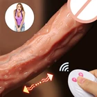 Фаллоимитатор с дистанционным управлением, реалистичный нагревающийся большой куриный фаллоимитатор для женщин, Мастурбаторы, товары для взрослых, 18 сексов