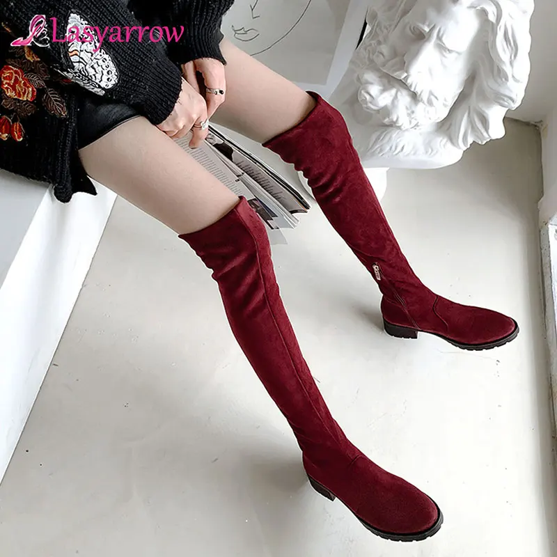 Женские леопардовые сапоги на массивном каблуке большие размеры 43 | Обувь