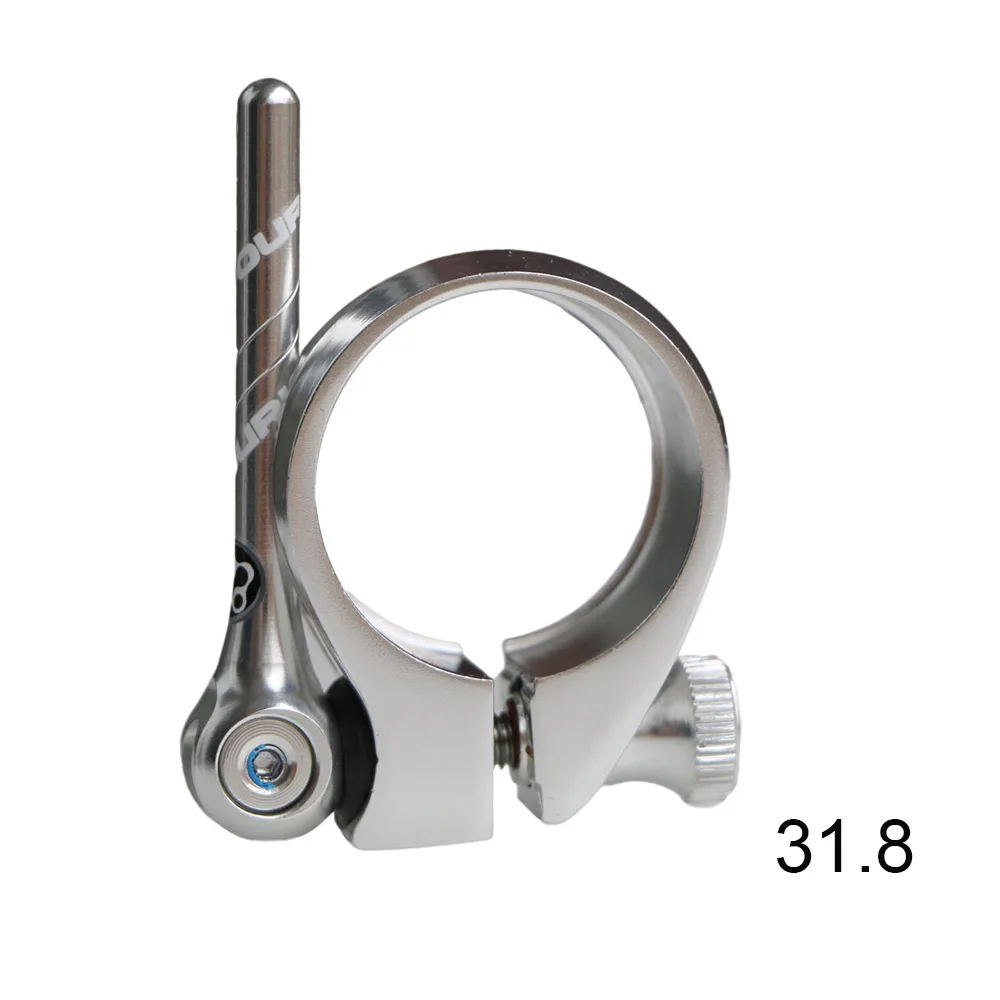 31.8mm silver Подседельный штырь для горного велосипеда стойка сиденья для велосипеда мtb Подседельный штырь зажим алюминиевый сплав водонепроницаемый и пылезащитный 31,8 мм 34,9 мм - Цвет: 31.8mm silver