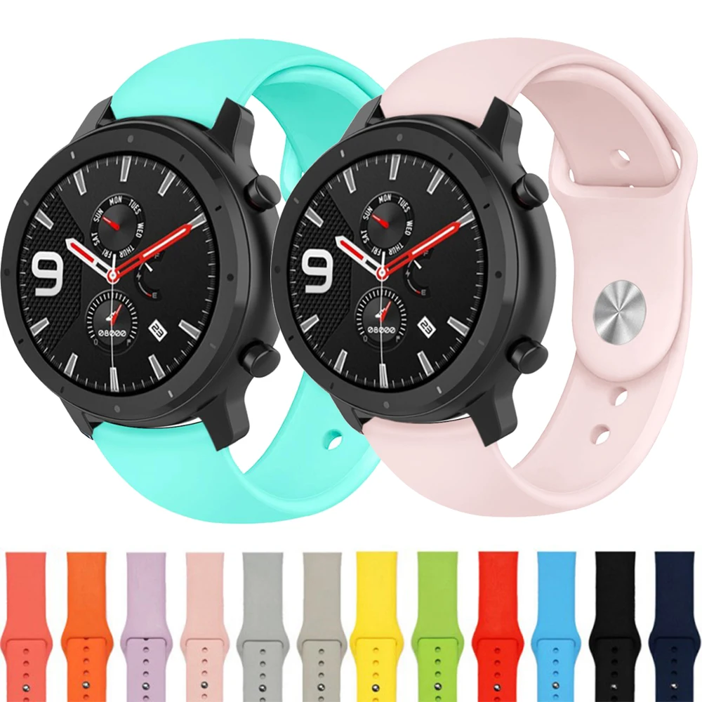 Силиконовый ремешок для часов Xiaomi Huami Amazfit GTR 47 мм умный спортивный браслет
