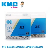 kmc s1 single speed chain fixed gear bicycle chain 112l urban leisure folding bike chain goldensilver bicycle accessories