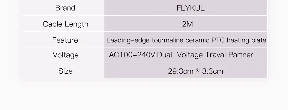 Flykul выпрямитель для волос Утюг 2 в 1 F018 7 цветов щипцы для завивки низкого электромагнитного излучения PTC профессиональная нагревательная плата
