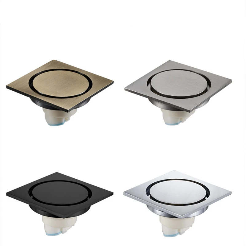 4 дюймовая вставка для плитки квадратный пол мусорные решетки ванная комната Душ