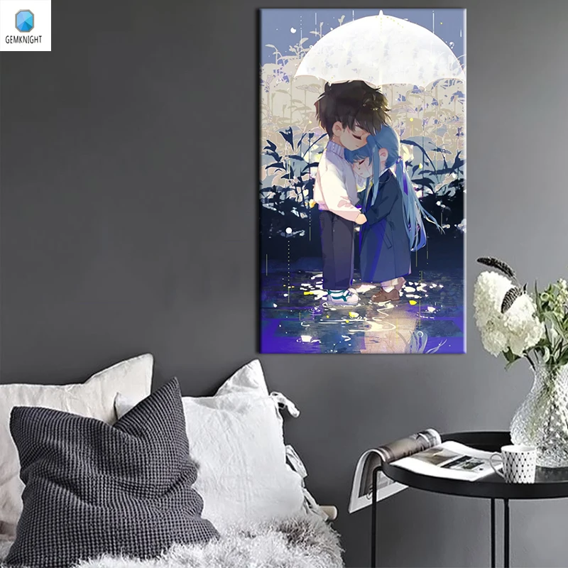

China Style oil painting by numbers anime oil painting for adults diy kit canvas frame picture drawing coloring by numbers decor