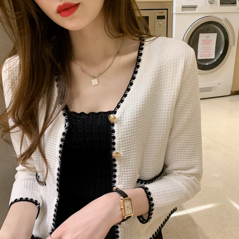 Осенний Новый универсальный свитер из вискозы с длинными рукавами и завышенной