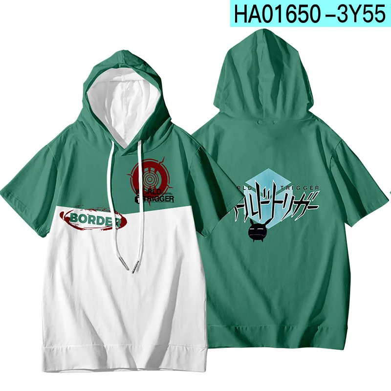 Футболка с капюшоном и коротким рукавом для косплея Kuga Yuma |