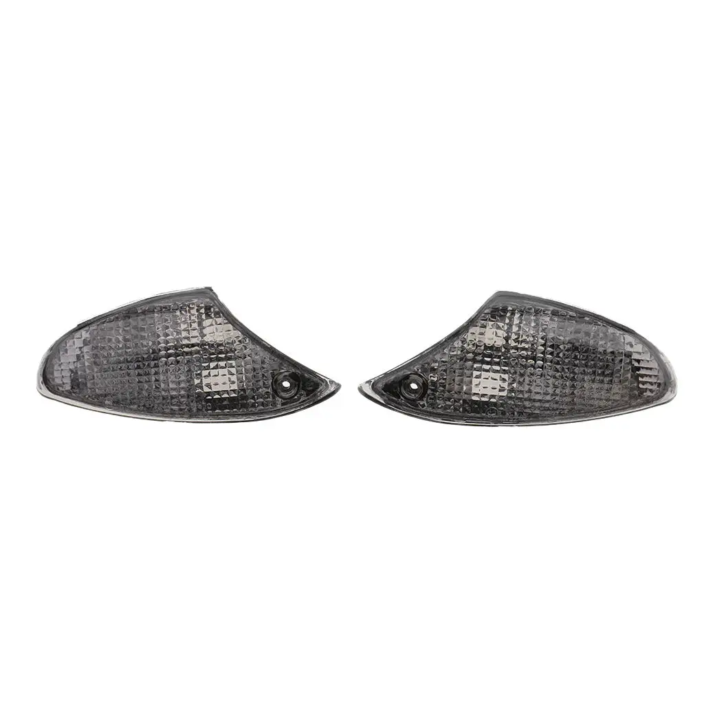 

2pcs Front Turn Signal Light Lens Clear Blinker Cover for BMW K1200S K1300S Smoke