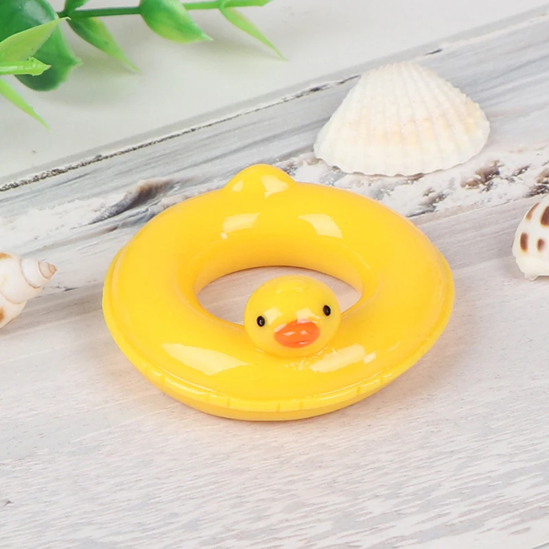 

1:6 1:12 Dollhouse Miniature Yellow Duck Life Swim Ring for Doll Dollhouse Decor Miniatures Dollhouse Furniture