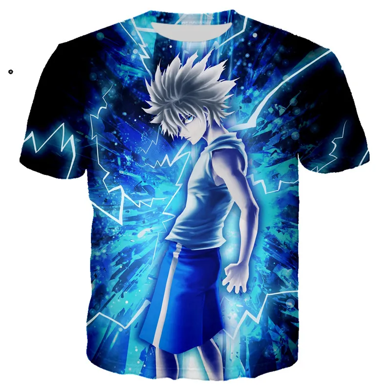 

2021 Hunter 3DT Shirt Anime Clothing Men's Ladies Shirt Punk Tops Ropa Hombre Hip-hop Streetwear Summer Fashion Men's Koszulki