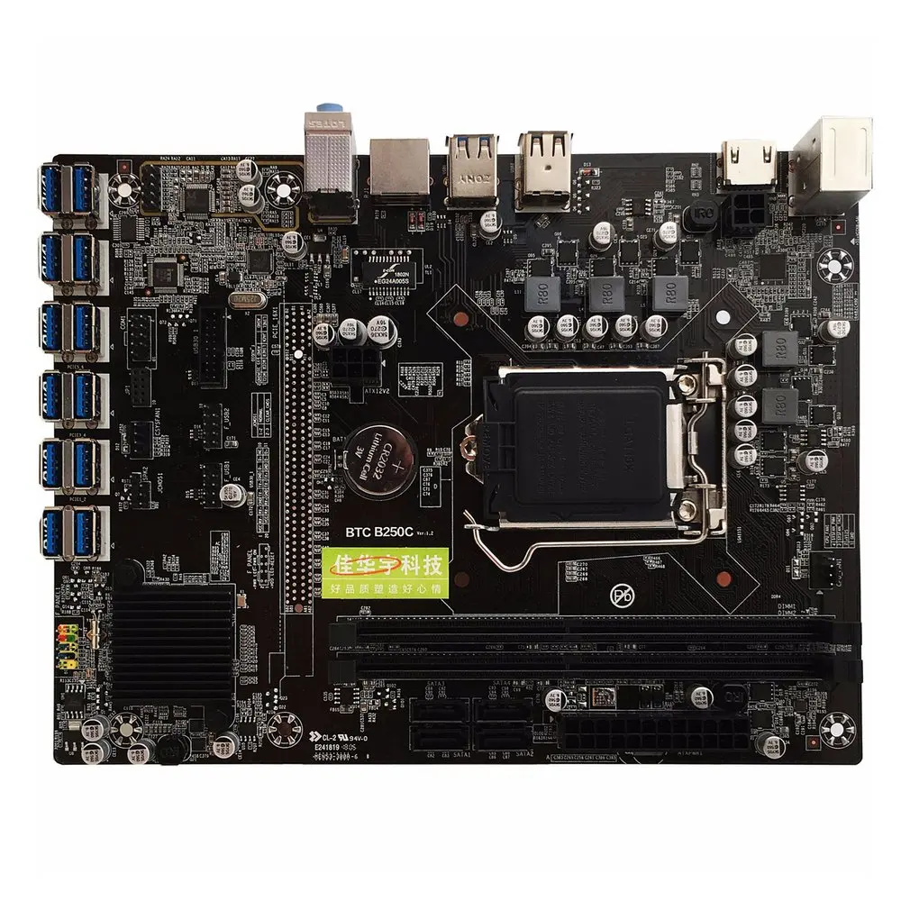 For Asus B250 MINING EXPERT 12 PCIE mining rig BTC ETH Mining Motherboard LGA1151 USB3.0 SATA3 Intel B250 DDR4 enlarge