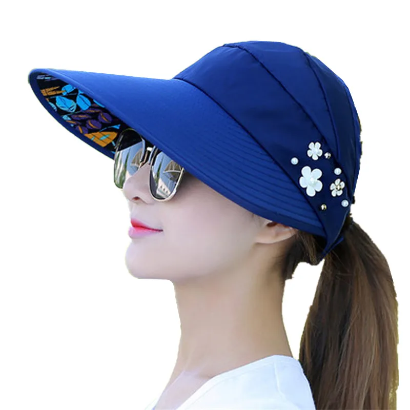 Женская Солнцезащитная шляпа одноцветная летняя с козырьком для женщин женская