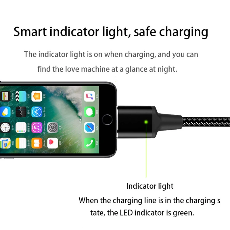 Кабель для быстрой зарядки iPad/ MacBook Pro/Air магнитный тканевый кабель 1 8 м 20 в/5A PD100W/87