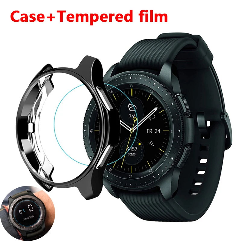 Case for Samsung Galaxy Watch 46mm 42mm/Gear S3 frontier bumper soft smart watch accessories plated protective diamond shellcase