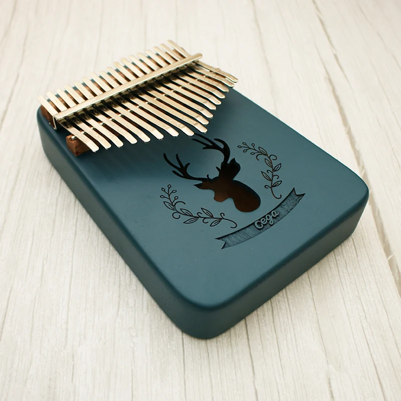 17 клавишный палец калимба Paino Mbira Sanza большой палец пианино карманный размер поддерживающая сумка Cega клавиатура Marimba деревянный музыкальный инструмент