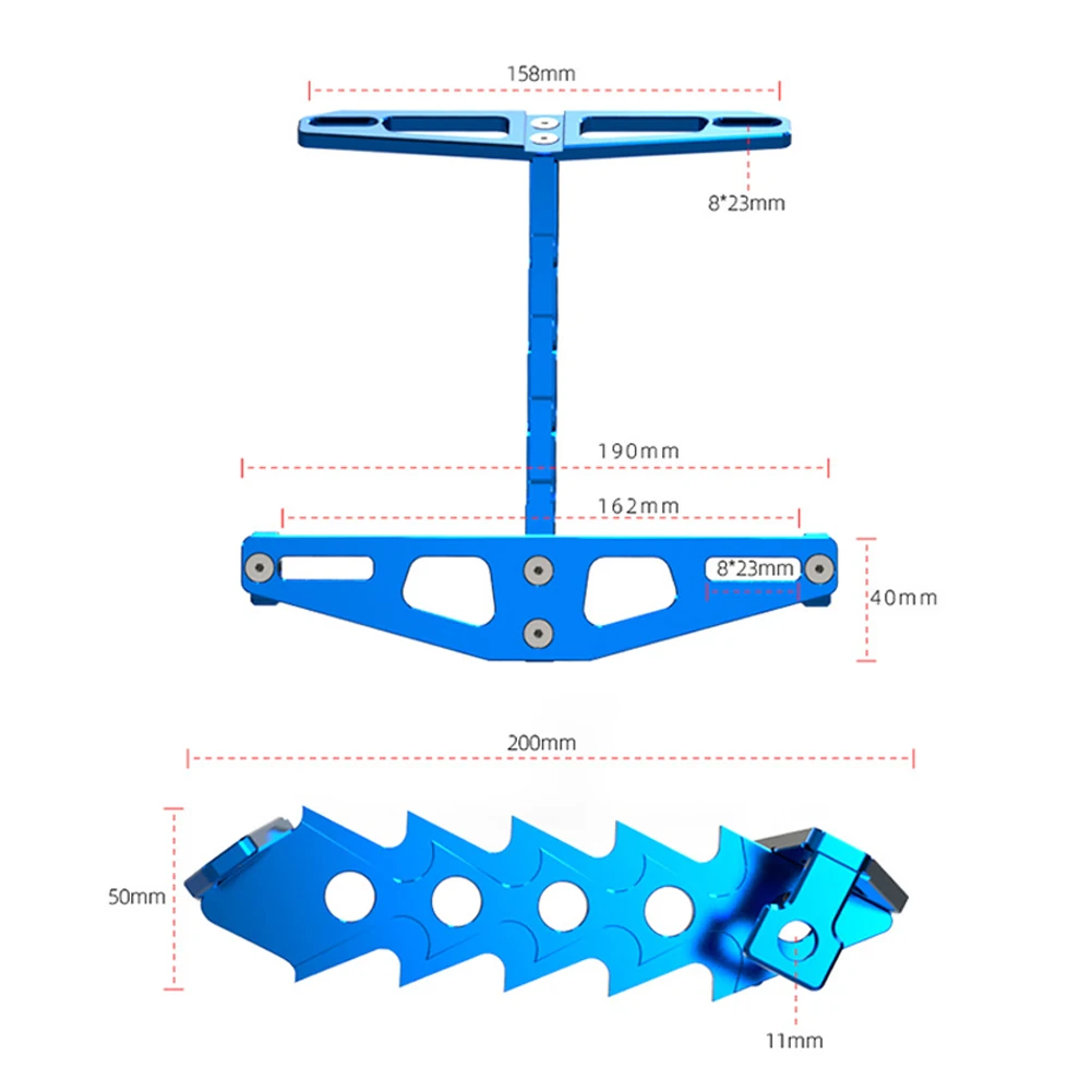 

Universal Motorcycle Rear License Plate Mount Holder Frame CNC Aluminum