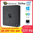 Beelink T4 Pro мини-ПК Intel Celeron N3350 2,4 ГГц Windows 10 Настольный компьютер 4 Гб + 64 Гб 2,45,8 ГГц Wi-Fi BT4.0 4K HDMI дисплей компьютер