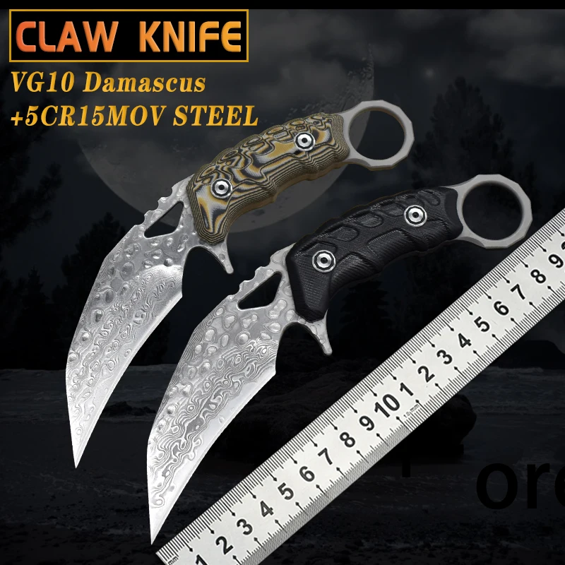 

Коготь ношения спецназа открытый спасательный Кемпинг Охота Самооборона Орел коготь острый высокая твердость фиксированный нож бытовой Edc