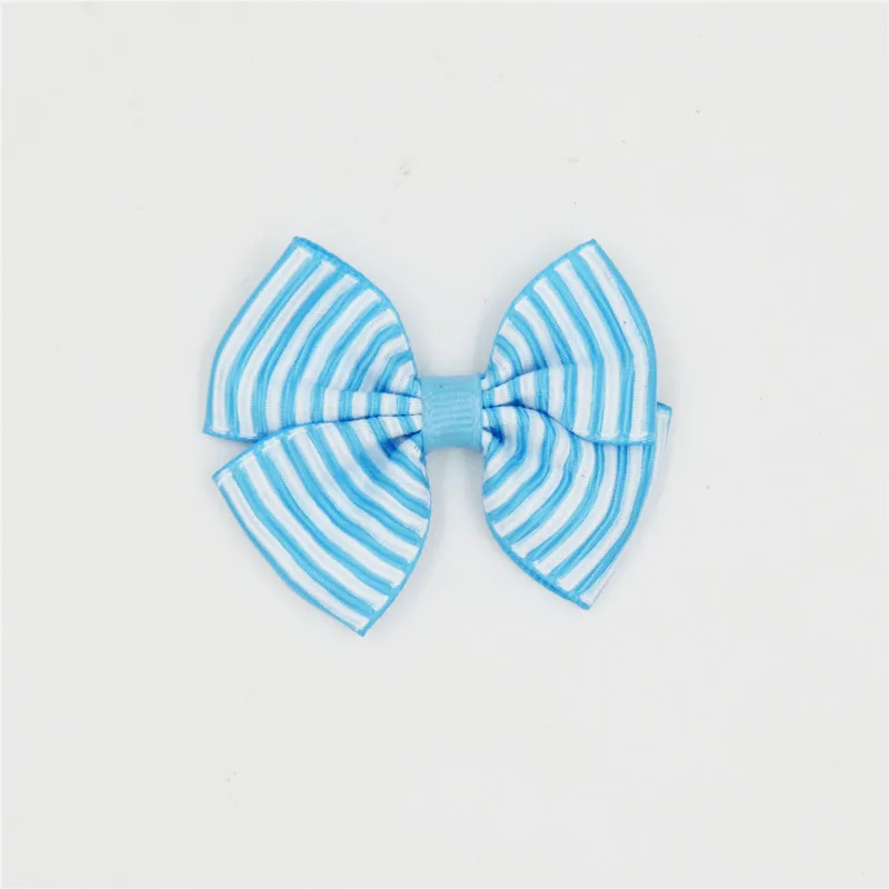 Color 7 20 шт./лот твердого Бутик Grosgrain ленты для девочек с маленьким бантом; резинка для волос, обтянутая тканью; зажим для галстука лента для волос, бабочка Сделай Сам DIY бигуди для волос Аксессуары Лучший подарок - Цвет: Color 7