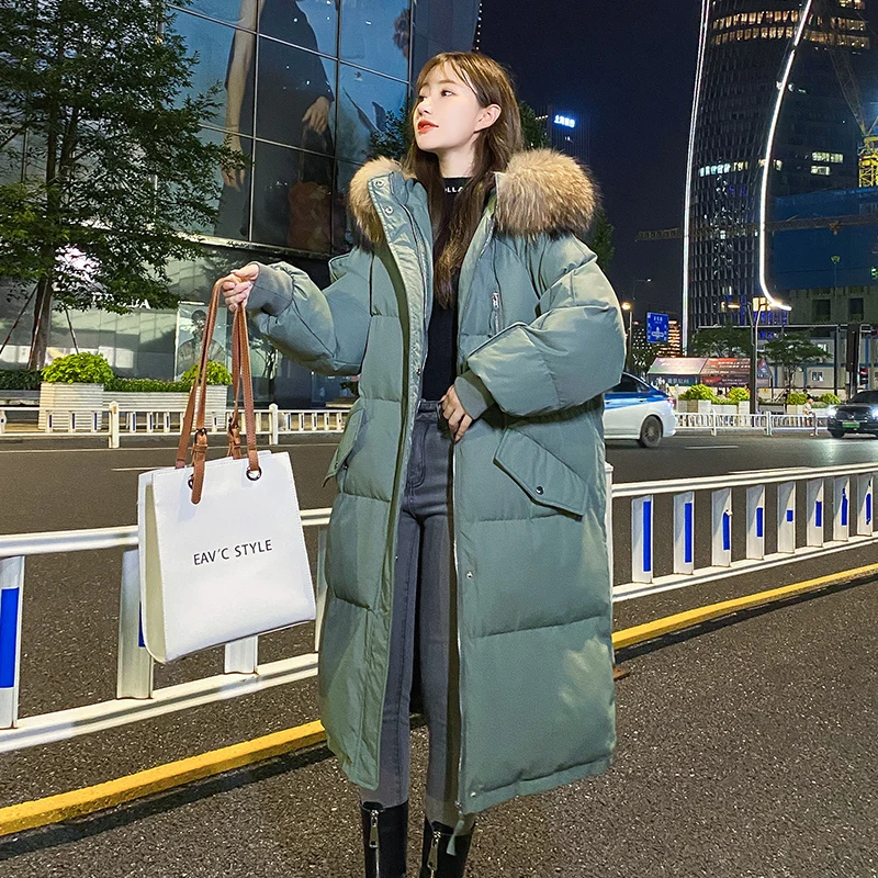 Женская Стеганая куртка с капюшоном и меховым воротником| |