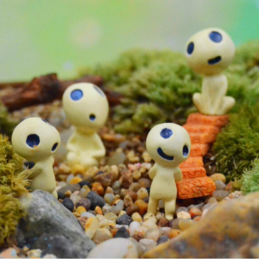 Мини Alien Tree Fairy Hayao Miyazaki Totoro модель фигурки из смолы микро пейзаж садовый Террариум