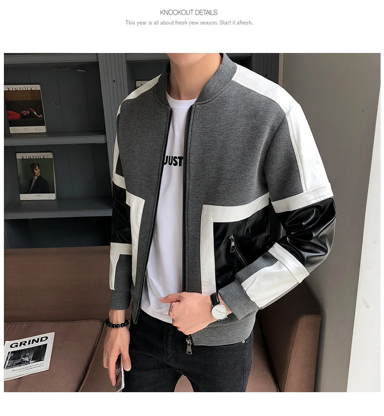 Мужская кожаная куртка Jaqueta De Couro Masculina, мужские кожаные куртки, мотоциклетные кожаные куртки для мужчин