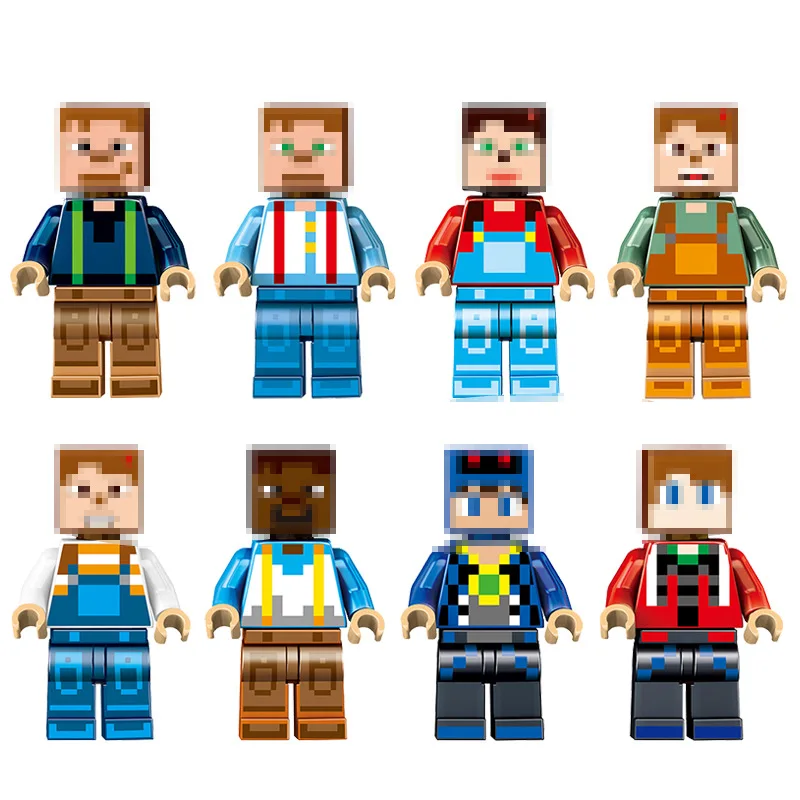 8 в 1 771 шт. мой мир деревушка техника легогенные шахматы Playmobil строительные блоки