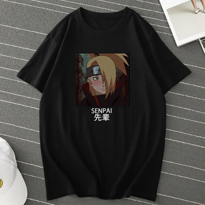 

Женские футболки SENPAI с японским аниме, футболка Uchiha Sasuke, графические футболки, женская одежда 2020, модная женская футболка, топы