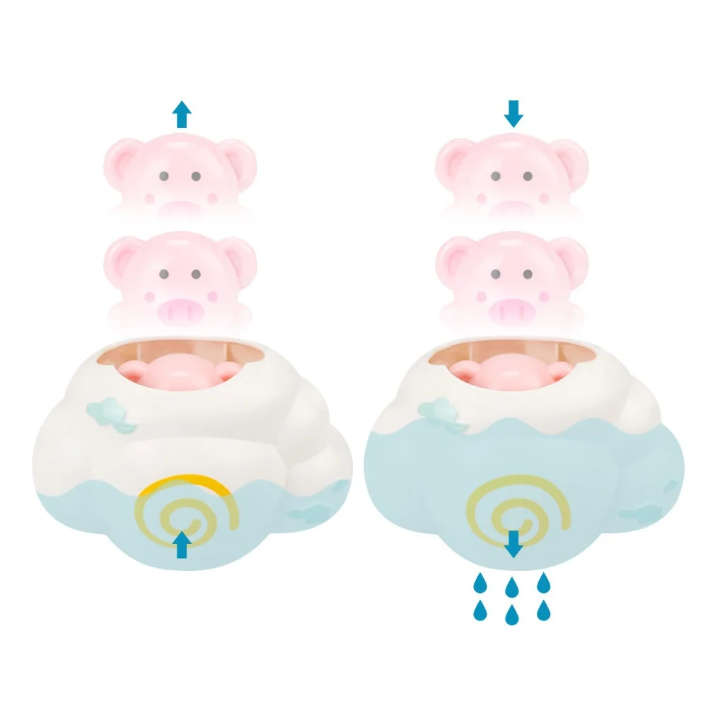 Baby Cartoon Pig Bear Elephant Water Spray Sprinkle Cloud Bathing Play Toy Gift Kids Play Water toys Intelligence Develop Toys