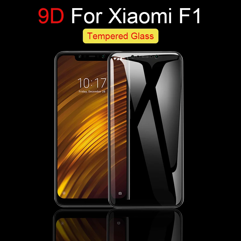 Стекло с полным покрытием для Xiaomi Pocophone F1 защита экрана закаленное стекло пленка