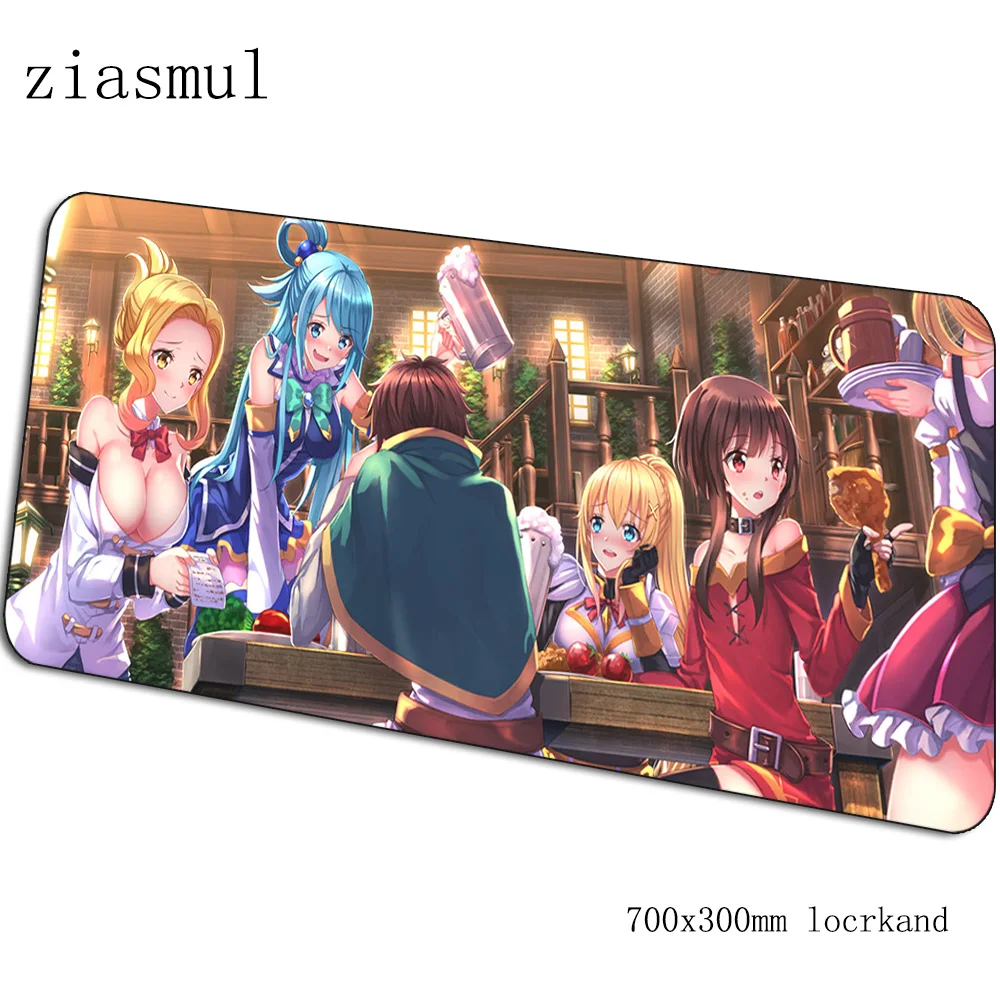 Megumin коврик для мыши геймер 70x30 см подставка для запястья игровой коврик для мыши pc notbook Настольный коврик padmouse игры Новое поступление геймерские коврики геймпад - Цвет: pattern 1