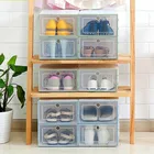 Прозрачная коробка Mr Clean для хранения обуви, утолщенный ящик для хранения обуви, комбинированная пластиковая коробка, домашняя организация