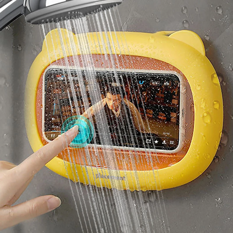 

Футляр для телефона, водонепроницаемый чехол для телефона в ванную комнату, держатель для телефона с сенсорным экраном, герметичный Органа...