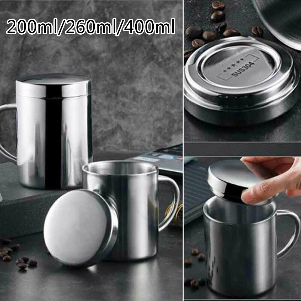 

Double Wall Stainless Steel Coffee MugTermo Cup Travel Tumbler Coffee Jug Milk Tea Cups Double Office Water Mugs 350/500ml