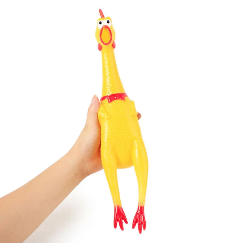 

Yelllow Color Dog Toys Squeak Screaming Chicken Dogs Toy For Aggressive Chewers Pet Small Large Dogs
