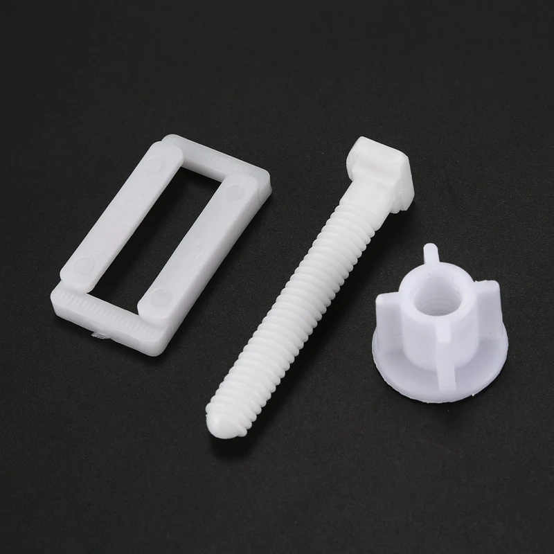 

2pcs DIY Plastic Toilet Seat Screws Fixings Fit Toilet Seats Hinges Repair Tools Type&Size:5# 4.4X2.4Cm