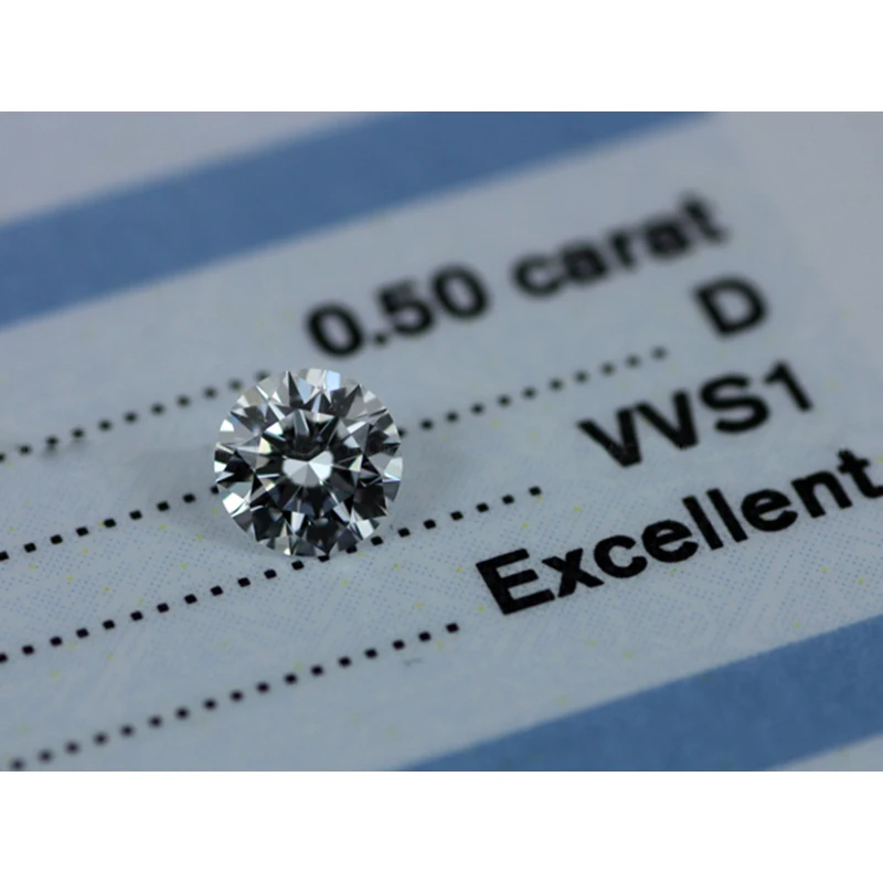 0.5ct Carat D Color Loose Moissanite 5mm Round Brilliant Cut Lab Diamond High quality jewelry bracelet DIY material | Украшения и