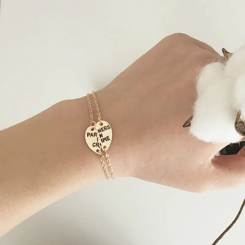 Партнеры по преступлению браслет дружбы Браслеты наборы для ухода за кожей BFF