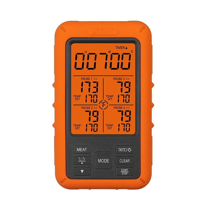 Улучшенный водонепроницаемый термометр для барбекю беспроводной цифровой с