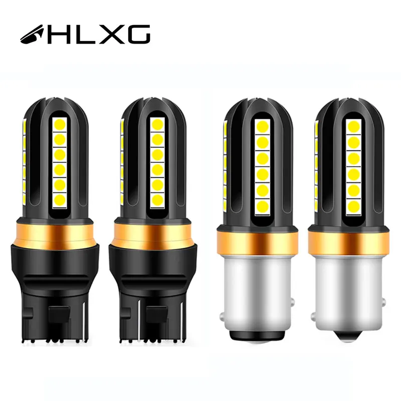 Стоп сигнал заднего хода автомобиля 1156 1157 Led P21W P21 5W BA15S BAU15S BAY15D T20 задний фонарь