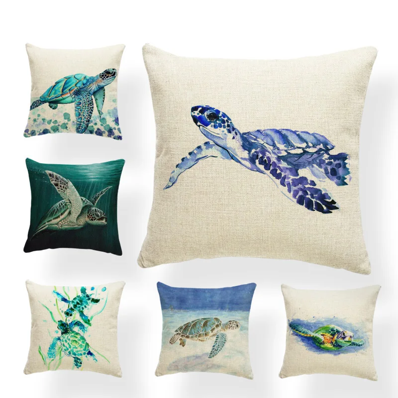 Морские подушки наволочка черепаха Подушка Чехол морская подушка чехол s