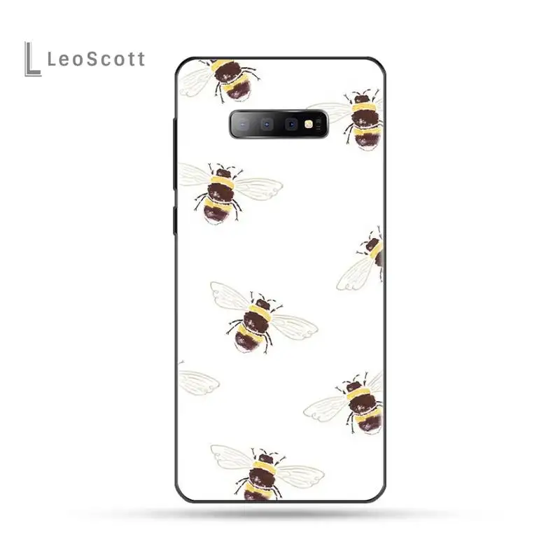 Роскошный черный мягкий чехол из ТПУ для Samsung S6 S7 edge S8 S9 S10 e plus A10 A50 A70 note8 J7 2017 |
