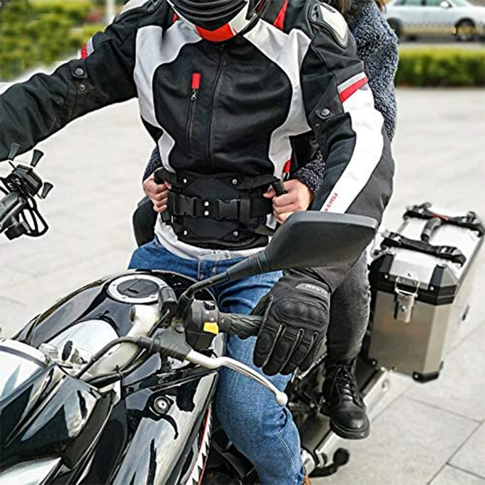 Motorcycle Safety Belt Rear Seat Passenger Grip Grab Handle Scooter Adjustable Strap For Children |