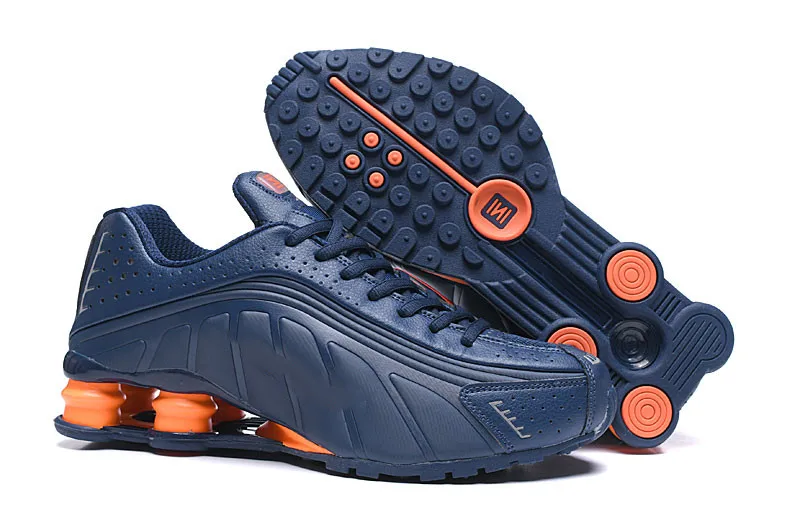 Мужские кроссовки, новинка, дизайнерские мужские кроссовки Shox R4, роскошные кроссовки NZ, тройные черные белые уличные спортивные кроссовки - Цвет: 26